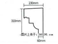 产品分解图型 - 檐口线，型号：SX311-YK-3，规格：230x310mm(3) - 广元三象EPS建材 guangyuan.sx311.cc